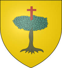 Het wapen van Sobrarbe, een kruis van guilles op een boom, is legendarisch, omdat het pas aan het einde van de 15e eeuw verscheen, toen een interpretatie over de mythische oorsprong van Sobrarbe werd opgenomen als één van de vier emblemen op het wapen&nbsp; van het Koninkrijk van Aragon. De andere drie op het wapen van Aragón zijn, de gouden en guillesstaven (12e eeuw), het kruis van Íñigo Arista (13e eeuw) en het kruis van Alcoraz (14e eeuw).