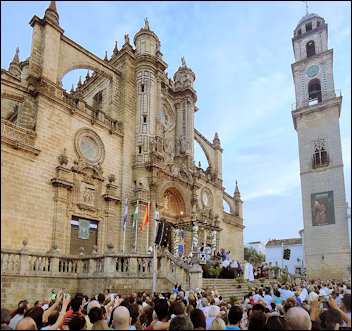 Het druivenoogstfeest in Jerez de la Frontera.