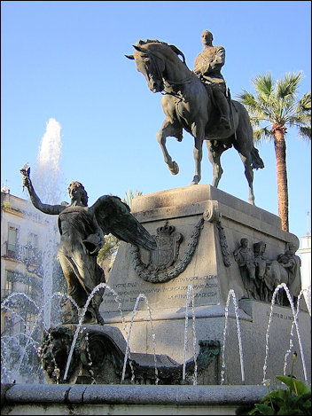 Monument voor Miguel Primo de Rivera, het werk van Mariano Benlliure