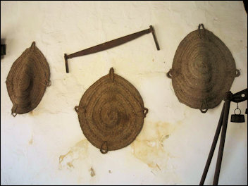 Esparto-grasnetten gebruikt voor het in de zon zetten van druiven