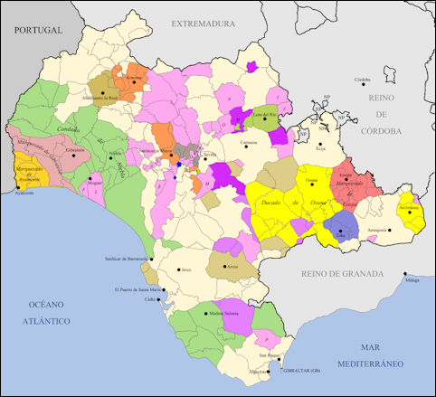 Het Koninkrijk Sevilla volgens de Respuestas Generales del Catastro de Ensenada.