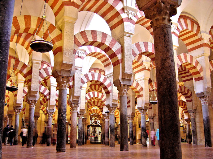 Interieur moskee van Córdoba.