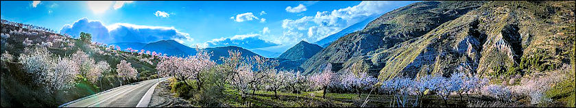 Panorama van Pradollano richting Granada
