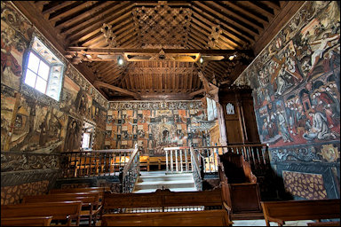Interieur van de kerk van Santa Eulalia van Merida