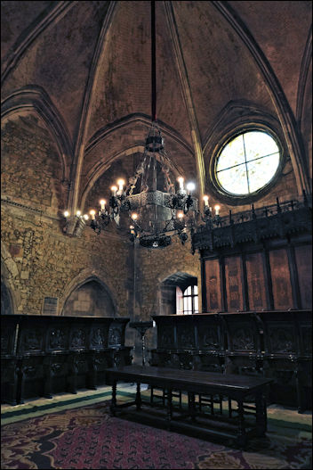 Kapittelzaal van het klooster van de kathedraal van Oviedo.