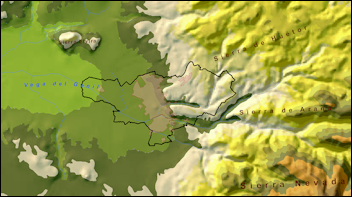 Reliëfkaart Granada.